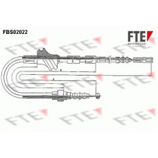 FBS02022 FTE Тросик, cтояночный тормоз