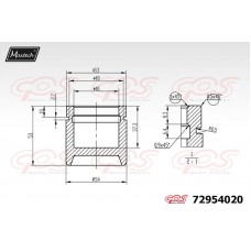 72954020 MAXTECH Поршень корпус скоби гальма