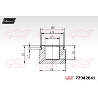 72942041 MAXTECH Поршень корпус скоби гальма