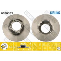 6026333 GIRLING Гальмівний диск