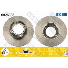 6026333 GIRLING Гальмівний диск