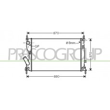 FD340R005 PRASCO Радіатор охолодження двигуна
