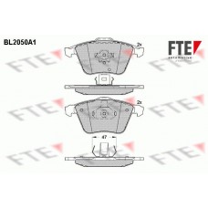 BL2050A1 FTE Комплект гальмівних колодок дисковий гальм
