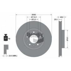 BDS1290 BENDIX Braking Гальмівний диск
