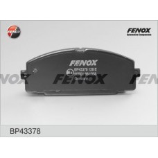 BP43378 FENOX Комплект гальмівних колодок дисковий гальм