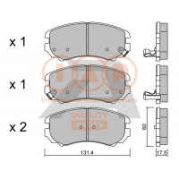 704-07034P IAP QUALITY PARTS Комплект гальмівних колодок дисковий гальм