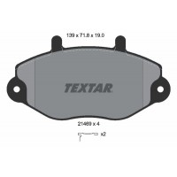 2146902 TEXTAR Комплект гальмівних колодок дисковий гальм