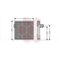 5300V485 VAN WEZEL Випарник кондиціонера