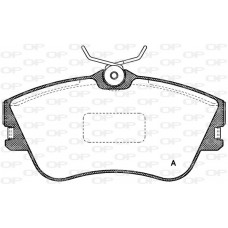 BPA0480.00 OPEN PARTS Комплект гальмівних колодок дисковий гальм