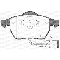 BPA0390.02 OPEN PARTS Комплект гальмівних колодок дисковий гальм