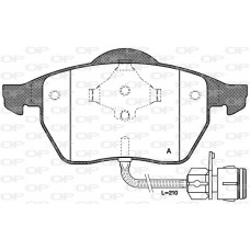 BPA0390.02 OPEN PARTS Комплект гальмівних колодок дисковий гальм