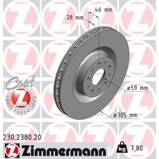 230.2380.20 ZIMMERMANN Гальмівний диск