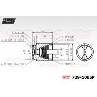 72941005P MAXTECH Поршень корпус скоби гальма
