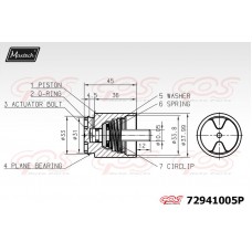72941005P MAXTECH Поршень корпус скоби гальма