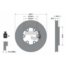 BDS1369 BENDIX Braking Гальмівний диск