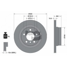 BDS1293 BENDIX Braking Гальмівний диск