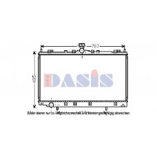 140097N AKS DASIS Радіатор охолодження двигуна