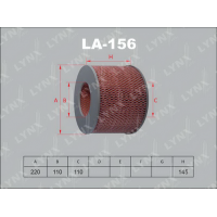 LA-156 LYNXauto Повітряний фільтр