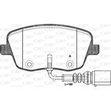 BPA0775.01 OPEN PARTS Комплект гальмівних колодок дисковий гальм