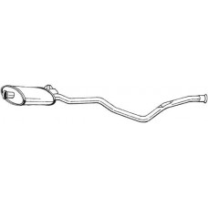 285-037 BOSAL Середній глушник вихлопних газів