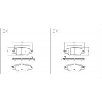 24664z KLAXCAR FRANCE Комплект гальмівних колодок дисковий гальм