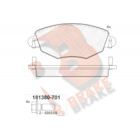 RB1380-701 R BRAKE Комплект гальмівних колодок дисковий гальм