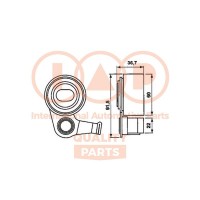 127-17040 IAP QUALITY PARTS Натяжний ролик ремінь ГРМ
