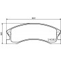 8DB 355 011-541 HELLA PAGID Комплект гальмівних колодок дисковий гальм