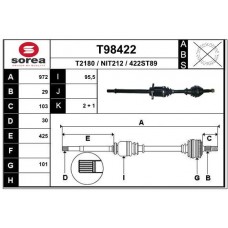 T98422 EAI Привідний вал