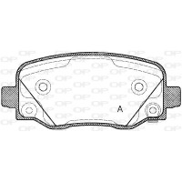 BPA1578.02 OPEN PARTS Комплект гальмівних колодок дисковий гальм