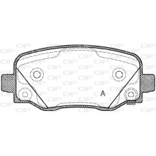 BPA1578.02 OPEN PARTS Комплект гальмівних колодок дисковий гальм