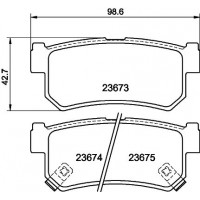 8DB 355 027-841 HELLA Комплект гальмівних колодок дисковий гальм
