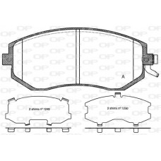 BPA0951.04 OPEN PARTS Комплект гальмівних колодок дисковий гальм