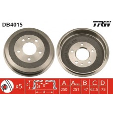 DB4015 TRW Гальмівний барабан