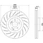 8DD 355 125-361 HELLA PAGID Гальмівний диск