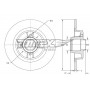 TX 73-571 TOMEX Brakes Гальмівний диск