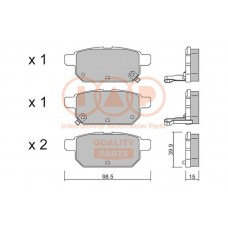 704-16102P IAP QUALITY PARTS Комплект гальмівних колодок дисковий гальм