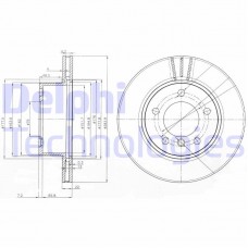 BG3899C DELPHI Гальмівний диск