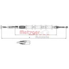 491.11 METZGER Тросик, cтояночный тормоз