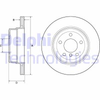 BG4695C DELPHI Гальмівний диск