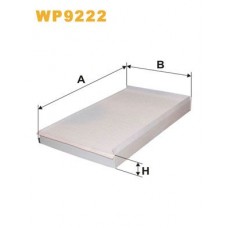 WP9222 WIX FILTERS Фільтр повітря у внутрішньому просторі