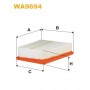 WA9694 WIX FILTERS Повітряний фільтр