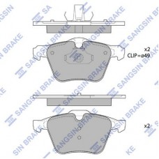 SP1702 Hi-Q Комплект гальмівних колодок дисковий гальм