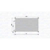 350203933000 MAGNETI MARELLI Конденсатор кондиціонера