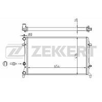 MK-1526 ZEKKERT Радіатор охолодження двигуна