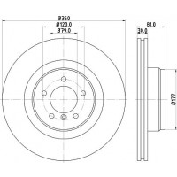 8DD 355 115-611 HELLA PAGID Гальмівний диск