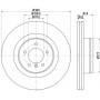 8DD 355 115-611 HELLA PAGID Гальмівний диск