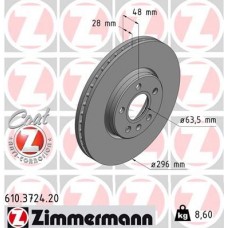 610.3724.20 ZIMMERMANN Гальмівний диск