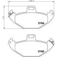 MDB1925 MINTEX Комплект гальмівних колодок дисковий гальм