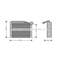 AIV149 AVA QUALITY COOLING Випарник кондиціонера
